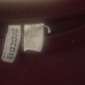 Divided Burgundy Pullover